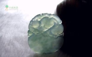 福寿双全湖水绿老坑冰种翡翠挂件 天然A货 蓝水翡翠_礼品、工艺品、饰品_世界工厂网中国产品信息库