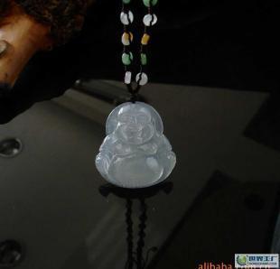 【翡翠媒婆】-冰种蓝水弥勒佛纯天然A货翡翠_礼品、工艺品、饰品_世界工厂网中国产品信息库