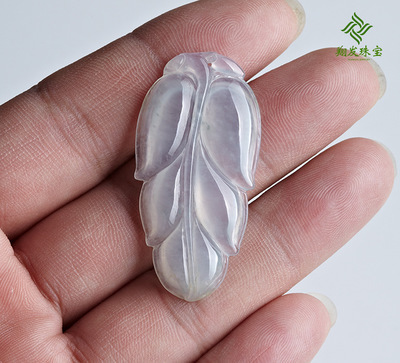 【翔发珠宝 缅甸玉器批发 翡翠a货 树叶吊坠 挂件 一叶成名 正品】价格,厂家,图片,玉石工艺品,北海市翔发珠宝-